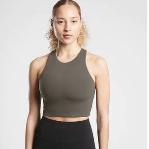 Athleta Conscious Crop (A-C) Olive Green-Women's size S